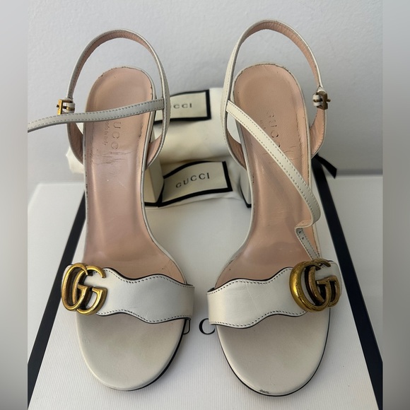 Gucci Marmont White Heels - Picture 16 of 16